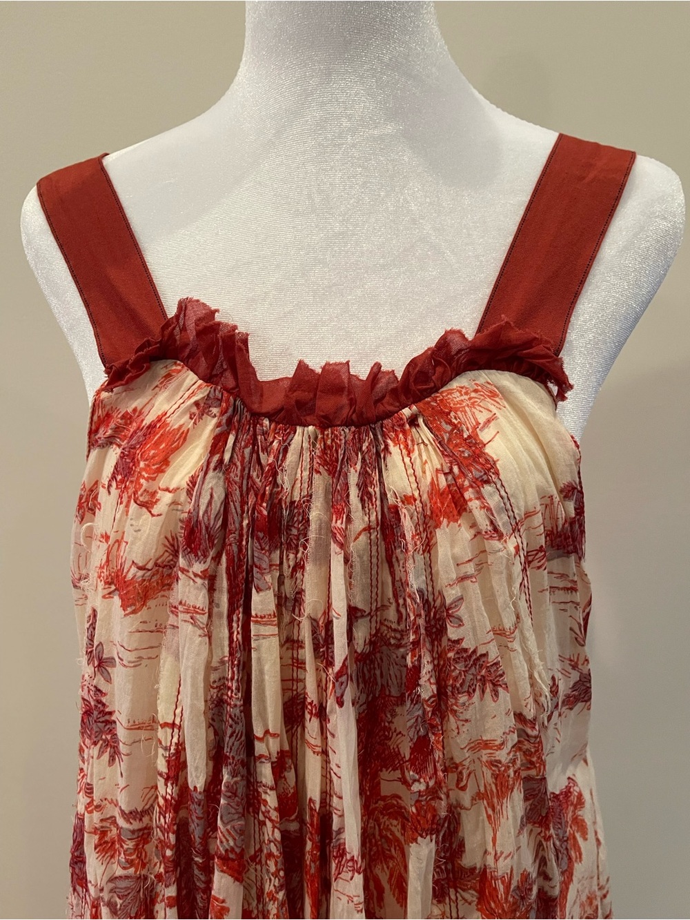 NWOT Free People Tropical Toile Maxi Dress - Picture 5 of 14